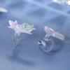 Diseño Nicho Aretes Koi Fénix Sensibles a la Luz Lindos Animales Dulces Clips para Oreja Aretes Pequeños Frescos y Exquisitos para Mujer