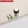 Topes de puerta redondos de acero inoxidable 304, tope de puerta, limitador anticolisión, tope de puerta de goma, tapón de puerta de silicona, tope de puerta superior sin perforación