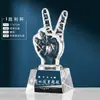 Pequeño trofeo de cristal para niños de preescolar estudiantes premio de graduación pequeño trofeo de recuerdo de doctor para niños
