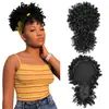 Chuyu Peluca Afro Europea y Americana de Exportación Flequillo Bolsa de Cabello Oruga Esponjosa Africana Bolsa de Cabello Rizado Pequeño Talla Grande