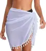 Verano comercio exterior Damas falda corta de gasa jaula playa chifón media falda cruzada Amazon Exterior Blusa para mujer traje de baño en stock
