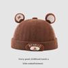 Chapéu infantil de outono e inverno, chapéu de senhorio, estilo chinês, 2 a 4 anos, moda para bebês, veludo, quente, pele de melão