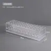 Suporte de exibição de grampos de cabelo acrílico transparente estilo antigo caixa de armazenamento de adornos de cabeça Hanfu suporte de exibição de barraca de grampos de cabelo balançantes
