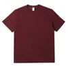 Camiseta de algodão pesada de verão 230g masculina ombro cor sólida camiseta básica manga curta amantes marca de moda roupas meia manga