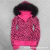 Comercio Exterior Retro Americano Bordado de Letras Otoño e Invierno Cuello de Lana con Capucha Chaqueta Cardigan Suéter Top