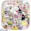 50 Piezas de Sanrio Sario Hello Kitty Cuaderno Pegatinas para Graffiti Taza de Agua Maleta Pegatinas Decorativas para Cuaderno