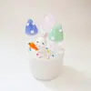 Zibo vidriado de colores adornos pequeños hechos a mano hoja de loto brotes de loto hongo rocío de lluvia maceta manualidades decorativas de escritorio