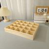 Caja de Almacenamiento de Madera con Rejilla y Múltiples Compartimentos Escritorio Caja de Madera con Múltiples Compartimentos Caja de Almacenamiento con Rejilla Cajón Almacenamiento de Nueces Cuentas