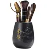 Ceremonia del Té Seis Caballeros Set Kung Fu Accesorios para Juego de Té Juego Completo para Ceremonia del Té Lujo Accesible Preparación de Té Cuchillo de Té Pinzas para Té Supplies de Cepillo
