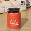 Cubo de basura para uso doméstico, tipo pedal con tapa, contenedor de almacenamiento para sala de estar y dormitorio, papelera para baño, cubo de basura doméstico Coca-Cola, gran capacidad