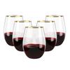 Copo de vinho de plástico de 16 onças transparente PET copo de vinho resistente a quedas copo de vinho de uísque copo de sorvete copo de ovo de champanhe