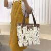 Bolso bandolera de lona de gran capacidad para mujer estilo ins estudiante al por mayor bolso de hombro portátil original coreano con cremallera