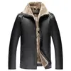 Chaqueta de Cuero Todo en Uno de Piel Nueva para Hombre Otoño e Invierno, Transfronteriza, con Terciopelo Espeso, Cuello Alto, Casual, Fábrica de Chaquetas de Cuero