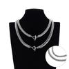 Acero de Titanio Doble Capa Hebilla Ot Collar para Hombre Nicho Lujo Accesible DIY Original Estilo Ins Joyería Fabricante Femenina Accesorios Versátiles para Hombre