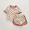 Pijama infantil ropa de casa infantil danesa pijama para niñas verano clase a algodón puro traje de bebé de manga corta