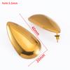 Aretes Exagerados Europeos y Americanos de Acero Inoxidable Oro para Mujer Nicho Lujo Accesible Moda Aretes de Alta Gama Venta al por Mayor Variedad