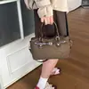 Bolso de Hombro Patchwork Moda Retro para Mujer 2026 Nuevo Estilo Sensación Relajada Gran Capacidad Versátil para el Viaje Diario Tote