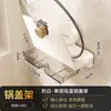 Suporte de Tampa de Panela com Ventosa, Prateleira de Armazenamento de Cozinha Montada na Parede sem Furos, Suporte de Tábua de Corte Montado na Parede Doméstico, Organizador de Tábua de Corte