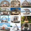 Conjunto Creativo de Sofás para Exteriores para Alojamiento, Popular en Redes Sociales, Cama Lounge para Piscina de Hotel Resort Nido de Pájaro de Ratán en la Costa de Bali