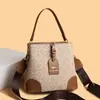 Bolso Estampado de Moda para Mujer 2026 Nuevo Elegante Versátil para el Trabajo Bolso de Hombro Único para Mujer Bolso Cubo de Nicho de Alta Gama