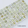 Cristal Dongzhou 8*10 Rocas Medianas Azúcar Cristalizado Pedrería para Uñas Rectangular Ángulo Recto Cubo de Azúcar Fondo Puntiagudo Brillante Vidrio K9 Accesorios para Uñas