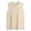 Playera sin mangas de algodón pesado de 230 g, camiseta interior, sin mangas para hombre, camiseta deportiva japonesa de ocio para correr