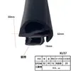 Tira de Aço em Forma de U com Espuma Superior e Tira de Vedação Lateral de Espuma, Gabinete de Controle Elétrico à Prova de Poeira, Caixa Elétrica, Gabinete, Tira de Borracha para Porta de Carro, Resistente a Altas Temperaturas