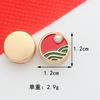 Miçangas de liga banhadas a ouro com padrão Guofeng Gongxi Fa Cai Xiangyun Nafu Acessórios para joias DIY Material para cordão de cabeça pulseira