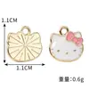 Hello Kitty Colgante Esmaltado de Aleación Charm Colgante para Pulsera DIY Accesorios Colgantes Decorativos para Joyería Bolsos Llaveros
