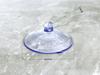 Suministro de ventosa transparente perforada de vidrio accesorios de peluche ventosa pequeña de orificio horizontal de material de silicona de plástico PVC
