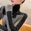 Suéter Gola Alta para Mulheres, 2025 Nova Camada Base de Outono e Inverno, Sofisticado e Estiloso, Nova Roupa Íntima Tricotada Modeladora de Inverno