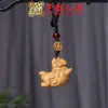 Sándalo Tallado Zodiaco Caballo Cadena para Teléfono Colgante Yiming Xianyuan Llave Madera Maciza Tallada Caballo Llavero Colgante para Coche