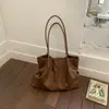 Bolsa de ombro casual personalizada da moda 2026 novo estilo de verão bolsa moderna para trabalho e deslocamento bolsa tote feminina de cor sólida