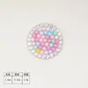 Tela No Tejida Colorida Perla Pedrería Hotfix Patrón Parches Joyería DIY Accesorios Hotfix Parches para Ropa