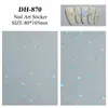 Pegatina para Uñas Lazo de Cinta Plano Simple Versátil Negro y Blanco Lazo de Cinta para Uñas Joyería DH