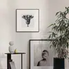 Pintura Moderna Minimalista en Blanco y Negro para Vestíbulo, Fotografía de Alta Gama, Pintura Colgante Vintage, Fabricante de Pinturas Decorativas Industriales de Seis Piezas para Sala de Estar