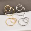 Pendientes de moda simples y modernos con forma de 8 para mujer, joyería europea, americana, japonesa y coreana C0099