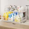 Estante de almacenamiento de escritorio, gabinete lateral de mesa de comedor, estante de bocadillos de varias capas, portavasos y portabolsitas de té, estante para tazas de encimera de entrada, organizador de almacenamiento de tazas