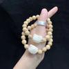 Gatito de Madera Nuevo Gatito Chino Pulsera de Gatito para Mujer Verano 2024 Nuevo Popular en Internet Pulsera para Novia Pulsera Retro
