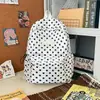 Nueva Mochila Shuai Mijia de Gran Capacidad y Aspecto Moderno con Diseño Casual Estampado, Adecuada para Estudiantes de Secundaria y Preparatoria, con Lunares