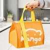 Bolsa térmica para almoço, bolsa de mão para estudantes levarem almoço para o trabalho, lancheira de folha de alumínio à prova d'água espessa