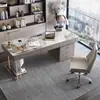 Escritorio Moderno Minimalista de Pizarra de Lujo Ligero para Uso Doméstico, Escritorio de Computadora de Diseñador Italiano, Escritorio y Silla de Oficina de Gama Alta, Escritorio