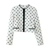 Comercio Exterior 2026 Verano Nuevo Estilo Europeo y Americano Moda Femenina Casual Blazer Corto de Lunares 2798238070