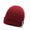 Novo chapéu de malha masculino outono e inverno ao ar livre equitação orelha proteção chapéu casual all-match lã chapéu com veludo quente pulôver cap