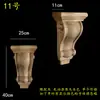 Madera maciza madera europea calcomanía de talla de madera pilar capitel viga soporte pared de fondo armario gabinete pasillo apertura mate cabeza de flor decorativa ménsula
