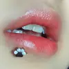 Rosca Interna Hueso Garra de Gato Uña de Labio Anillo de Labio Colección Acero de Titanio Lindo Dulce Genial Hueso de Oreja Uña de Labio Joyería para Perforación