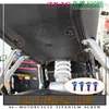 Tornillos de aleación de titanio para motocicleta Zxjc Zhang Xue 500 Rr, Tornillos modificados, Titanio quemado dorado, Negro caramelo
