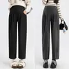 Pantalones de maternidad para primavera y otoño, pantalones casuales para usar al aire libre, talla grande, no apretados durante el embarazo, pantalones deportivos de pierna ancha, ropa de maternidad petite
