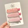 Presilha de cabelo fofa com laço estilo girlie, sem costura, para mulheres, presilha colorida para franja estilo ins, acessório de cabelo versátil para o dia a dia