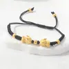 Pulsera trenzada Círculo Qiankun, estilo Nudo Chino, Símbolo de Manzana y Deseo, Fragmentos de Plata, 0 kg Atracciones Turísticas, Fabricante Transfronterizo, Venta al por Mayor de Joyería